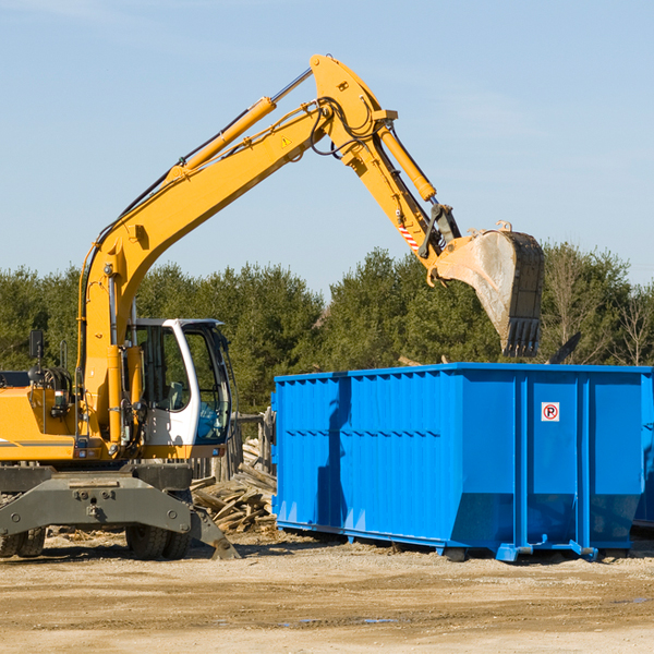 what size residential dumpster rentals are available in Irwin Idaho